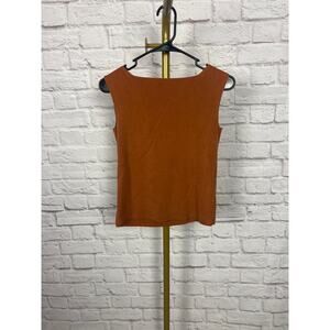 Burnt Orange Layering Tank 70% Silk 30% Cotton